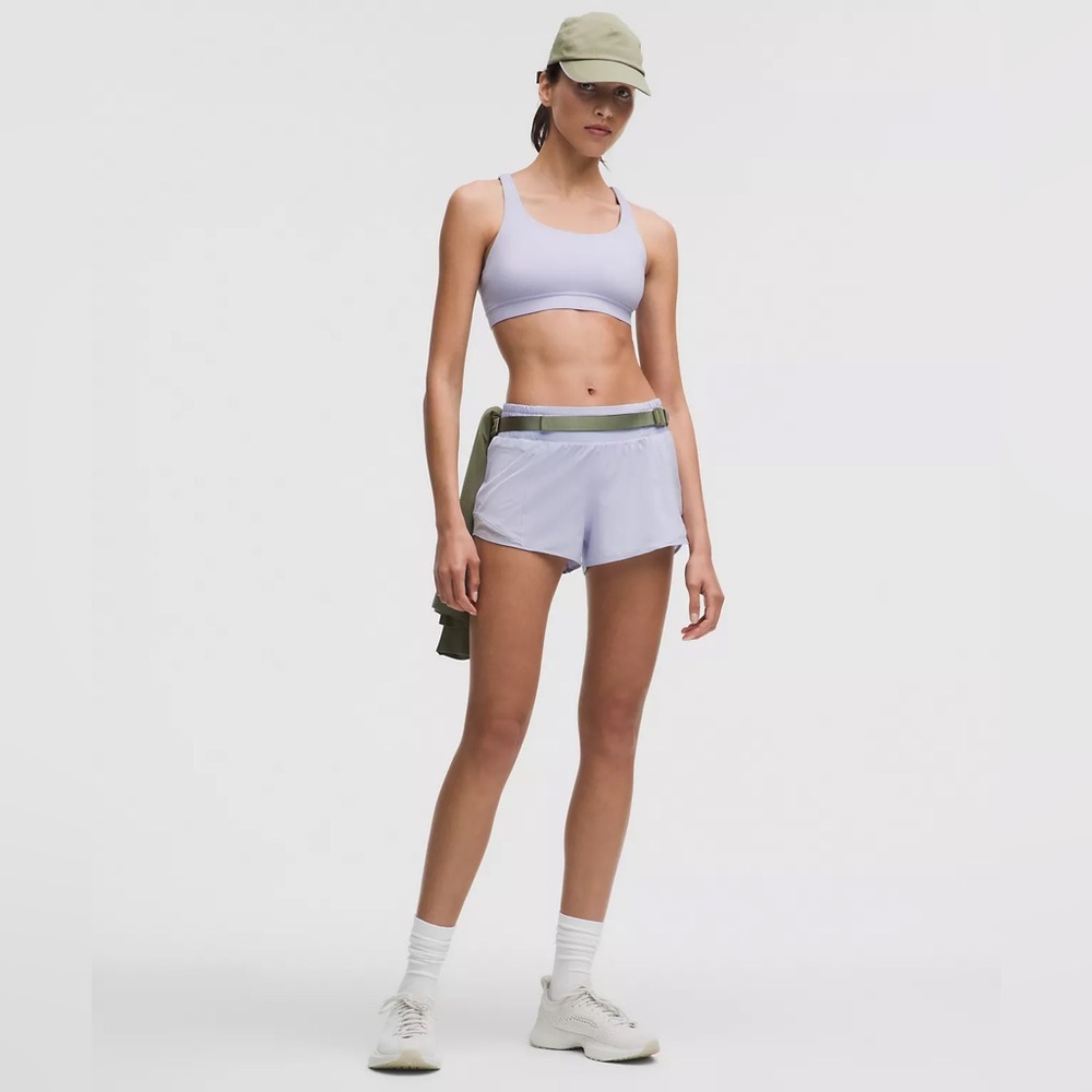 Lululemon Energy Racer Cross Back Sports Bra in Serene Blue